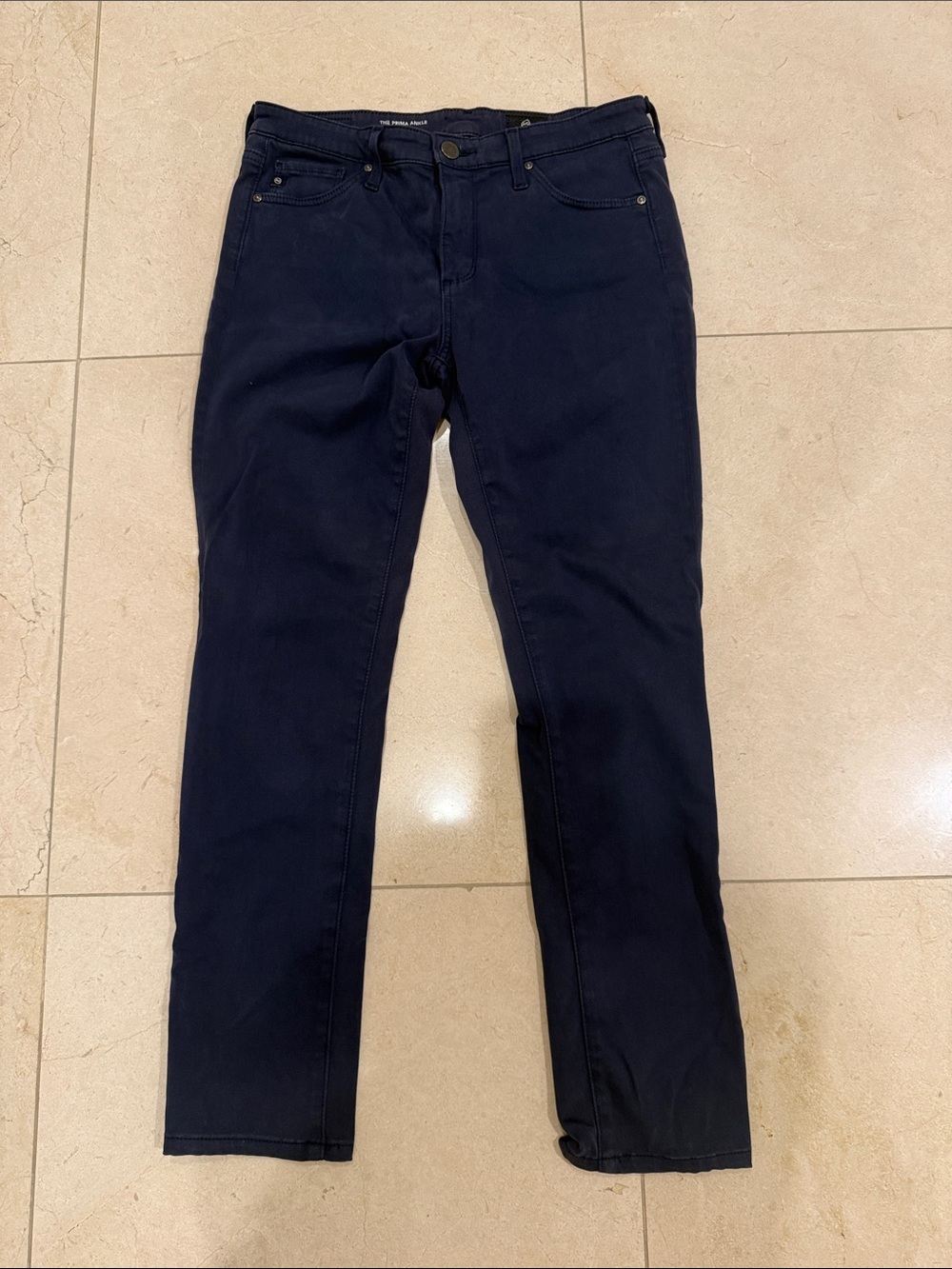 AG Adriano Goldschmied Straight-Leg Jeans in Dark Navy